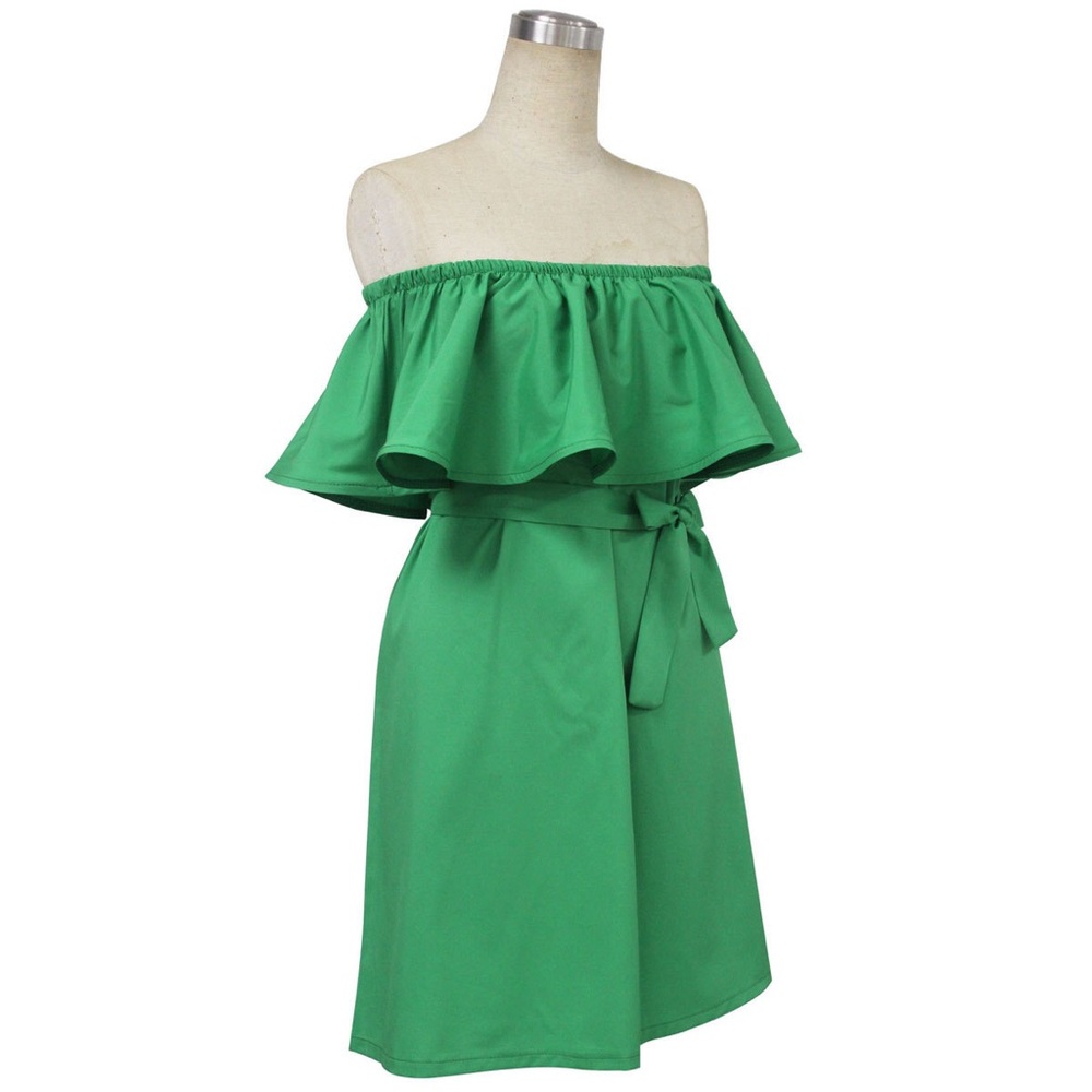 Off the Shoulder Ruffle Sun Dress- COMING SOON